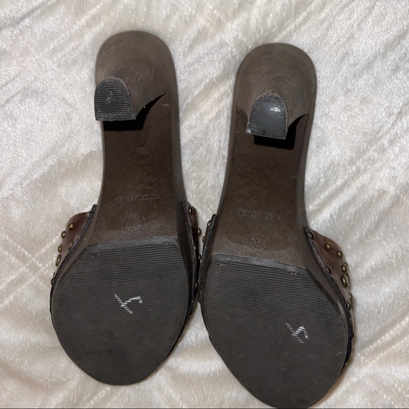 New massimo Brazil heels brown with studs size 9 - Picture 5 of 6